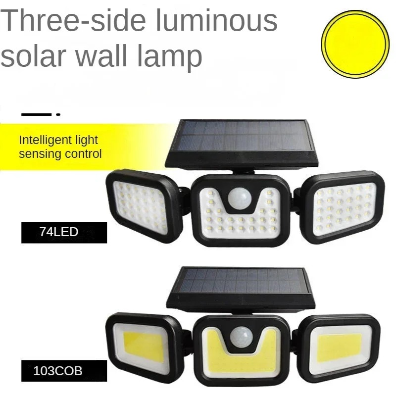Outdoor Power Garage - 3-modus LED-zonnelicht PIR-bewegingssensorverlichting Buiten waterdicht zonlicht