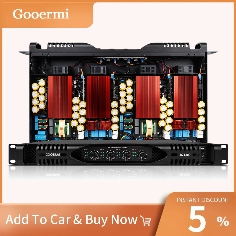 Outdoor Power Amplifier - Gooermi DE2300 1U 4-kanaals digitale versterker