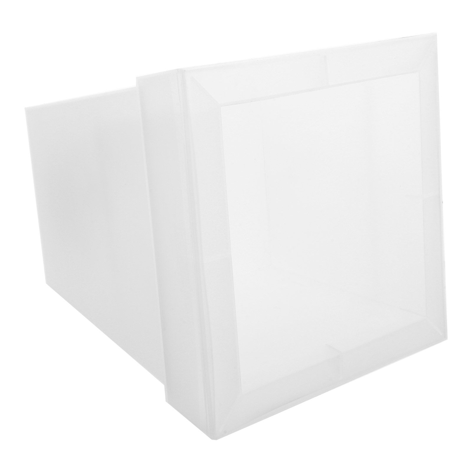 Outdoor Power And Plant - Plastic vierkante bloempotlamp, op zonne-energie werkende,