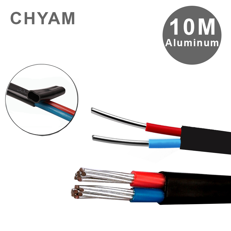 Outdoor Power Line Cover - 10 Meter Aluminium Draad Zwarte Cover