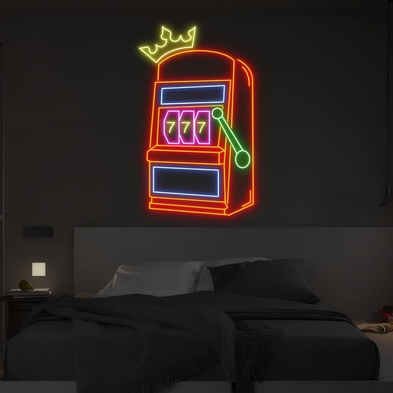 Slot Machine Neon Sign Game Ic - Outdoor Power Garage recensie en prijs