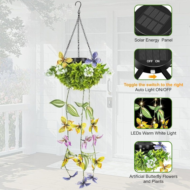 Op zonne-energie werkende kuns - Outdoor Power And Plant recensie en prijs