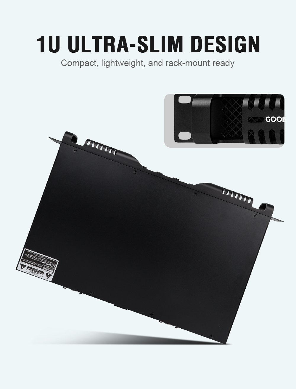 Gooermi DE2300 1U 4-kanaals di - Outdoor Power Amplifier recensie en prijs