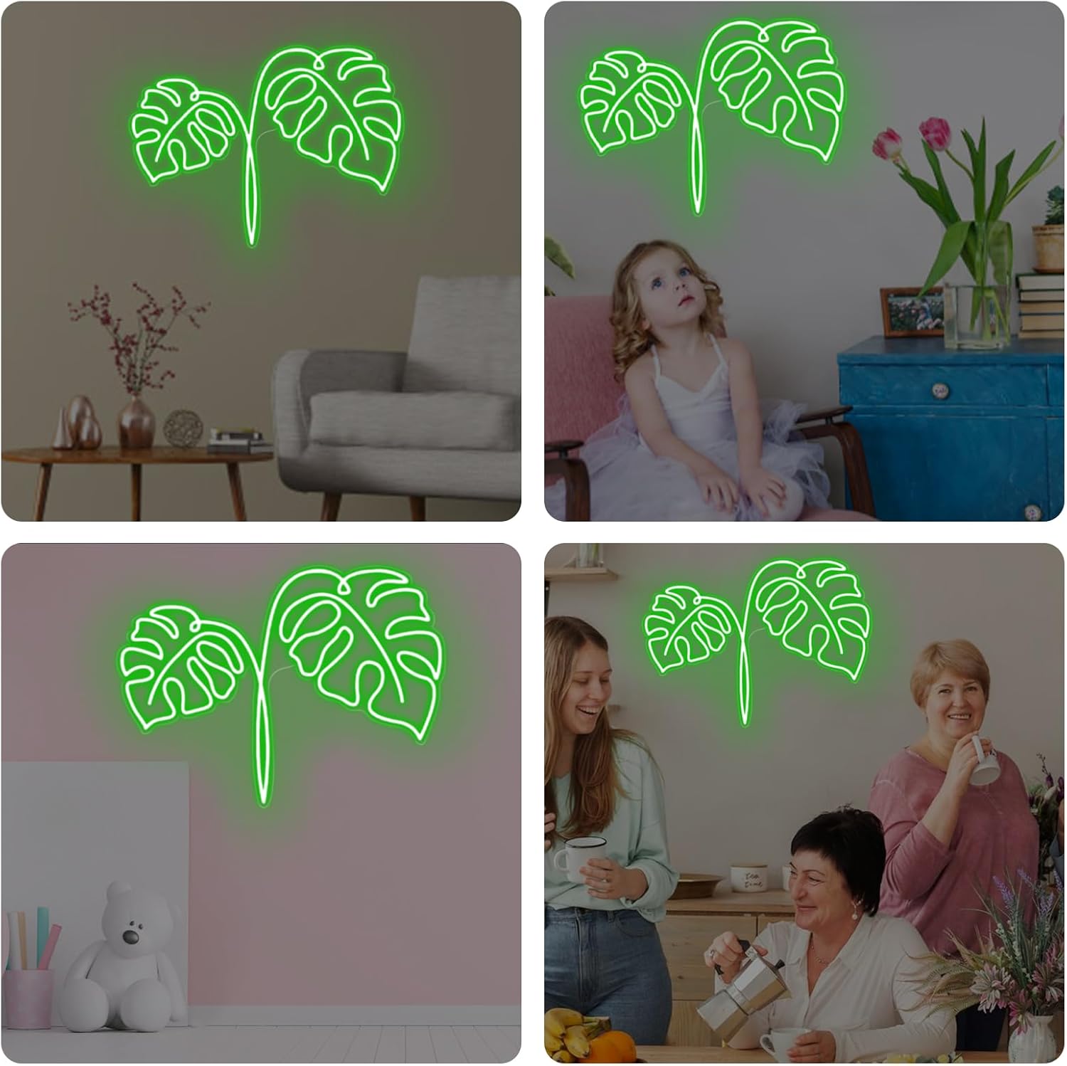 Monstera Leaf Neon Sign USB-aa - Outdoor Power And Plant recensie en prijs